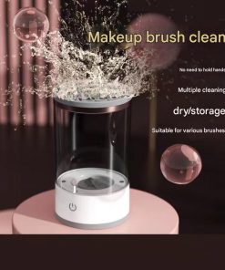 Electric Makeup Brush Cleaner – Portable USB Rechargeable Cosmetic Brush Cleaning Machine for Eyeshadow & Makeup Brushes, Automatic Spinner Tool for Women - Image 5