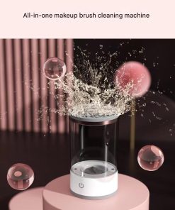Electric Makeup Brush Cleaner – Portable USB Rechargeable Cosmetic Brush Cleaning Machine for Eyeshadow & Makeup Brushes, Automatic Spinner Tool for Women - Image 4